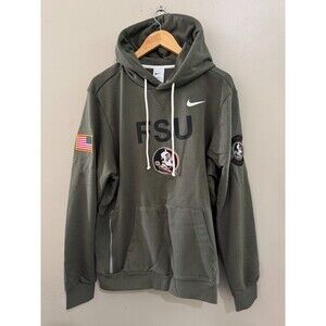 Nike FSU Florida State Seminoles Team Issue PE Hoodie Salute To Service Mens L